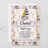 Sailboats Nautical Birthday Einladungen (Vorderseite)