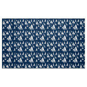 Sailboats Navy Blue Nautic Stoff (Fat Quarter (45,7 x 55,9 cm))