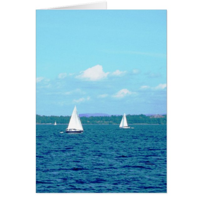 "Sailboats on Lake Champlain" (Vorne)
