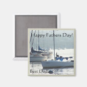 Sailboats Vathers Day Magnet (Vorderseite/Rückseite)