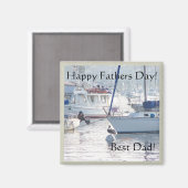 Sailboats Vathers Day Magnet (Vorderseite/Rückseite)