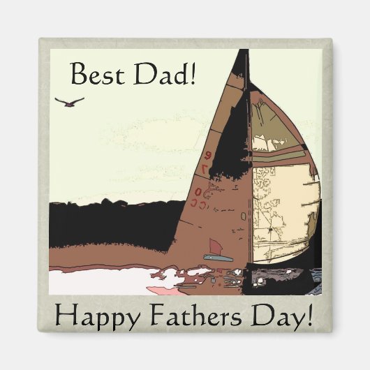 Sailboats Vathers Day Magnet (Vorne)