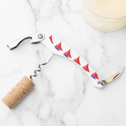 ***SAILBOOT FRONT & ANCHOREN BACK*** CORKSCREW KELLNERMESSER (Vorderseite)