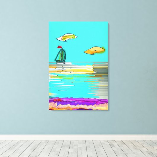 SAILBOOT LEINWANDDRUCK (Insitu (Holzboden))