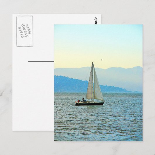 SAILBOOT POSTKARTE (Vorne/Hinten)