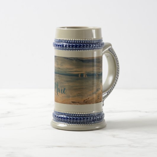 Sailboote Beer Stein Bierglas (VorderseiteRechts)