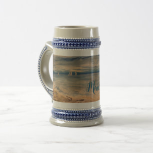 Sailboote Beer Stein Bierglas