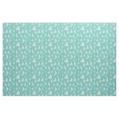 Sailboote Blaues weißes Wassermuster Stoff (Fat Quarter (45,7 x 55,9 cm))