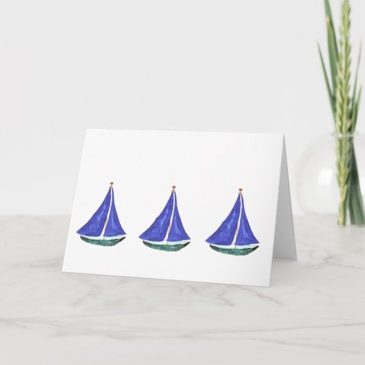 Sailboote Cards Karte (Vorderseite)