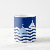 Sailboote Day Custom Kaffeetasse (Mittel)