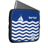 Sailboote Day Custom Laptopschutzhülle (Vorne Rechts)