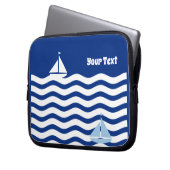 Sailboote Day Custom Laptopschutzhülle (Vorderseite Links)
