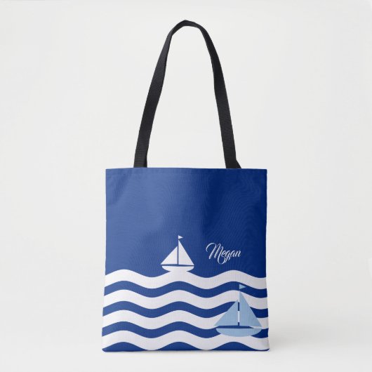 Sailboote Day Custom Tasche (Vorderseite)