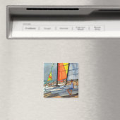 Sailboote Garrucha Spanien Magnet (In Situ (Geschirrspüler))