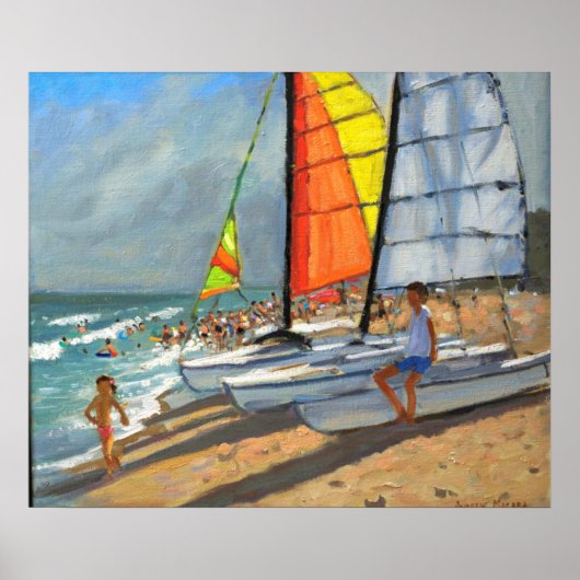 Sailboote Garrucha Spanien Poster (Vorne)
