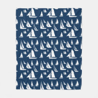 Sailboote Nautical Navy Blue