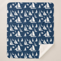 Sailboote Nautical Navy Blue