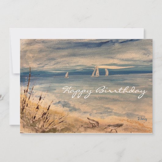 Sailboote Notecard Dankeskarte (Vorderseite)