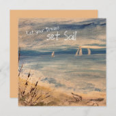 Sailboote Notecard Dankeskarte (Vorne/Hinten)