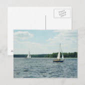 Sailboote Post Card Postkarte (Vorne/Hinten)