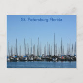 Sailboote St Petersburg Florida Fotografie Postkarte (Vorderseite)