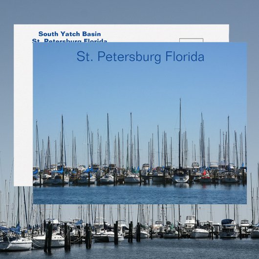 Sailboote St Petersburg Florida Fotografie Postkarte