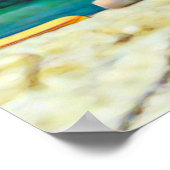 Sailboote Tropical Beach farbenfroh Katamaran Poster (Ecke)