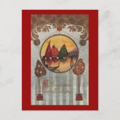 Sailboote Vignette Vintag Geburtstag Postkarte (Vorderseite)