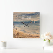 Sailboote Wall Clock Quadratische Wanduhr (Zuhause)