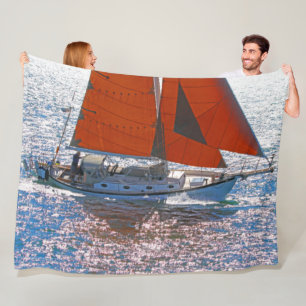SAILEN SIE DAS MEER FLEECEDECKE