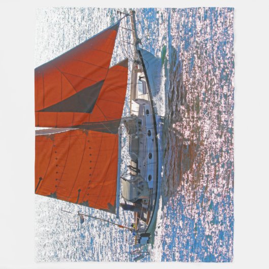 SAILEN SIE DAS MEER FLEECEDECKE (Vorderseite)