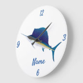 Sailfish Thunder_Cove Große Wanduhr (Winkel)
