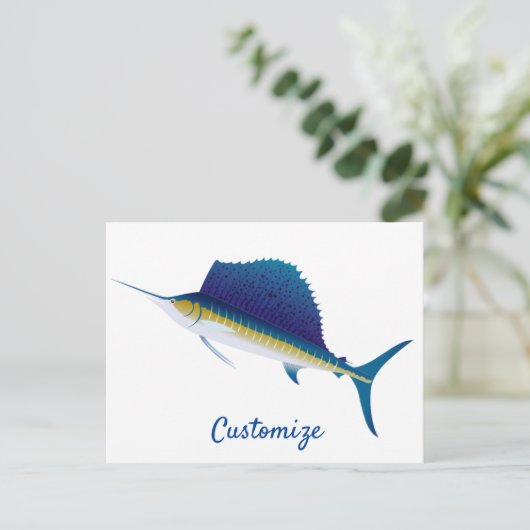 Sailfish Thunder_Cove Postkarte (Stehend Vorderseite)