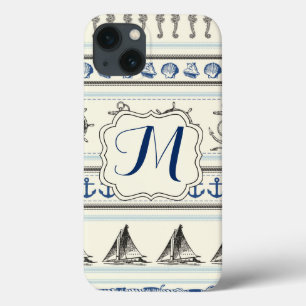 Sailing Anchor Nautical Monogram IPAD Mini Case