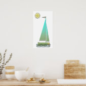 Sailing Boat Art Poster (Küche)