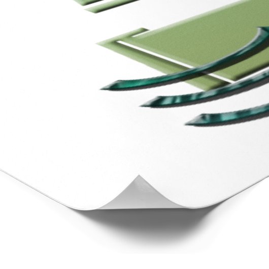 Sailing Boat Art Poster (Ecke)