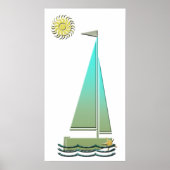 Sailing Boat Art Poster (Vorne)