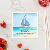 Sailing Boat Birthday Party Serviette (Beispiel)