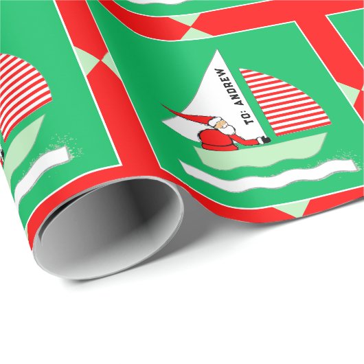 Sailing Christmas Gift Geschenkpapier (Rolleneckpunkt)