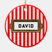 Sailing Christmas Keramik Ornament (Hinten)