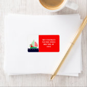 Sailing Christmas Label Adressaufkleber (Insitu)
