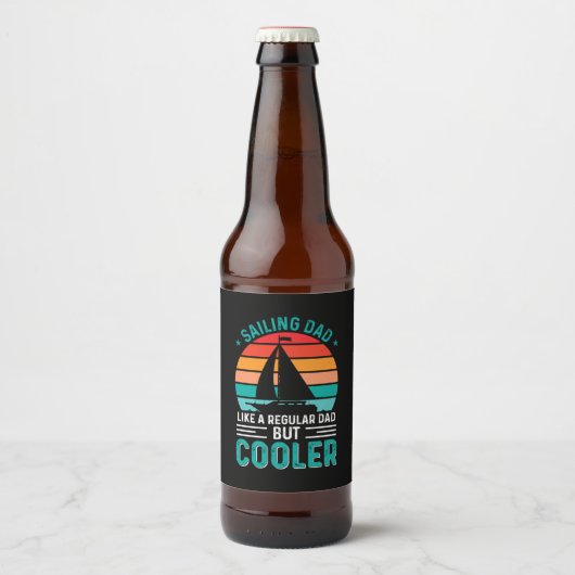 Sailing Dad Bierflaschenetikett (Vorderseite)