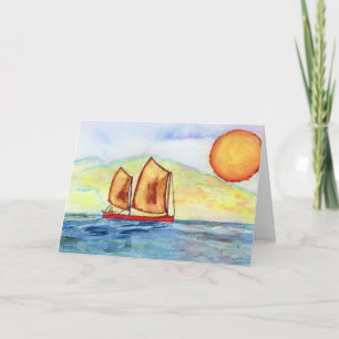 Sailing Greeting Card Karte