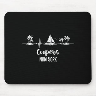 Sailing Heartbeat Coopers New York Segelboot und Mousepad
