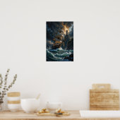 Sailing into Storms Fantasy Poster (Küche)