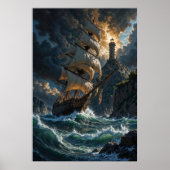 Sailing into Storms Fantasy Poster (Vorne)