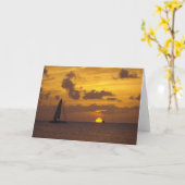 Sailing into the Sunset Karte (Gelbe Blume)