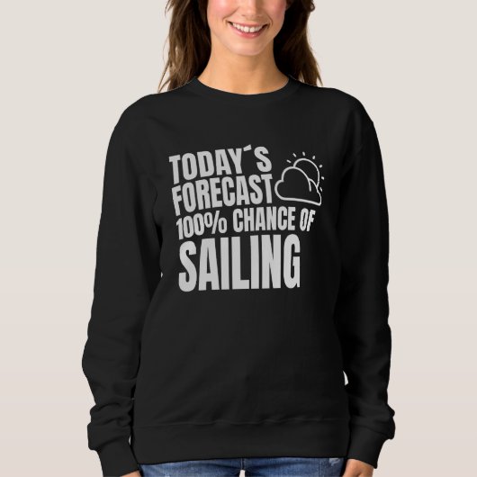 Sailing License Ship Captain Weather Preview Saili Sweatshirt (Vorderseite)