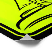 Sailing Logo Symbol Square Sailboat Ship Captain C Poster (Ecke)