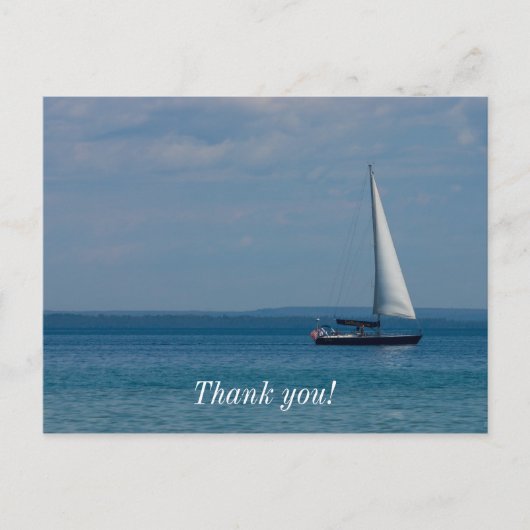 Sailing Mackinac Postkarte (Vorderseite)